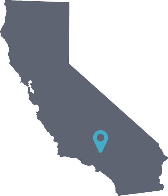 grey shape of California